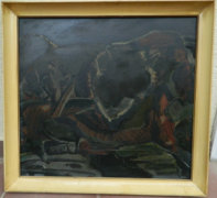 Pataki Ferenc képcsarnokos festmény : Szürke öböl