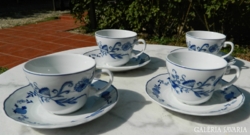 Royal five stars onion pattern coffee set for 4 people