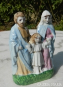 Antik kb. 80 éves szoborcsoport - szent család