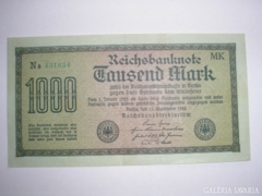 1000 Német Birodalmi Márka 1923 EF