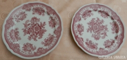 Álomszép pink Villeroy & Boch nagy tányér pár