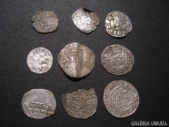 Középkori ezüst érmék