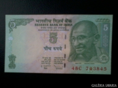 Indiai 5 Rupia
