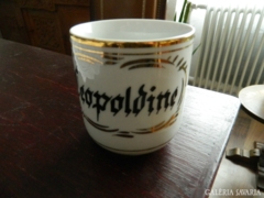 Antique Czechoslovakian mug: leopoldine