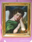 The sleeping cupid...: Antique painting