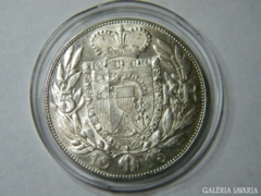 5 korona Liechtenstein 1915 900/1000 Ag RR