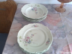 Antik porcelán tányérok,hiányosak,5 + 4 db.