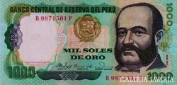 Peru 1000 soles 1981  UNC