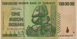 Zimbabwe 1 billion Dollár 2008 Unc