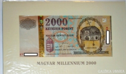 Milleniumi 2000 forint díszcsomagolásban UNC