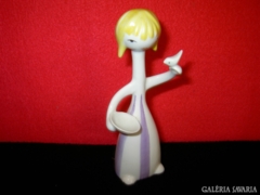 Hollóházi Porcelán,Retró figurális szobor Jelzett.