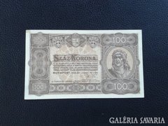 100 korona 1923. Hajtatlan.