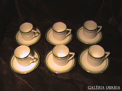 Láng Mihály porcelán csészék 1890-es évek