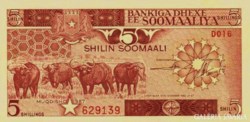 Szomália 5 shilling 1987 Unc