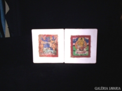 Buddhista miniatür (30mmX35mm) thangka képek 
