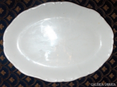 Antik porcelán ovális sültes tányér