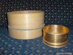 Szita - 2 db - fémből és fából - retro
