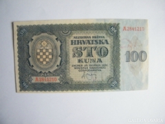 nagyon szép 100 kuna Horvátország 1941