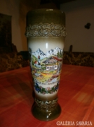 Kézzel díszített  osztrák kerámia váza