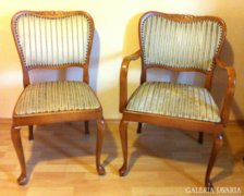 neobarokk stílusú karosszék és szék 