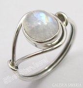 7.Szivárvány holdkő drágakő gyűrű 925-ös ezüst