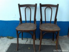 Antik hajlított vázas szék - 2 db - együtt eladó