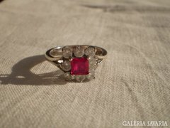 Gyönyörű régi antik női köves ezüst gyűrű