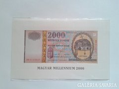 Millenniumi kiadású 2000 forint