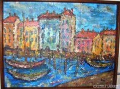 Vén Emil"Velencei kikötő"