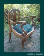 Kuriózum!kis méretű barokk fotel,karos szék 