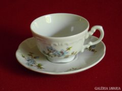 Zsolnay barackvirágos csésze tányérjával
