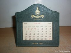 Régi angol naptár 1936-37