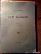 Hertz: Zsidó gondolatok 1927 /ford. W.S. dedikált