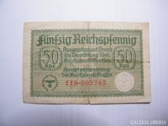 Ritka 50 reichspfennig Németország 1944 