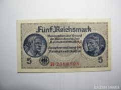 5 reichsmark Németország 1940 nagyon szép
