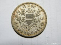 Ritka ezüst 1 schilling Ausztria 1926 gyönyörű állapotb
