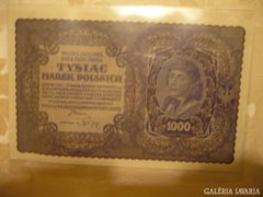 1000 Zlotych Lengyel Óriás bankjegy