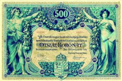 500 KORONA TERVEZET 1901-BŐL