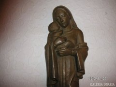 Szűz Mária  a Kisjézussal bronzból