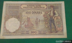 1929-es 100 Dinara eladó! Hajtatlan!