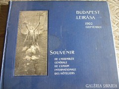 BUDAPEST leirása 1902 Kortörténet PEST BUDA 150 oldal rengeteg nem ismert fotó TURIZMUS