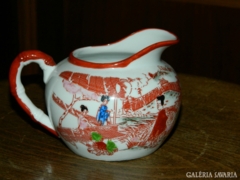 Japanese - hand painted - creamy geisha pouring