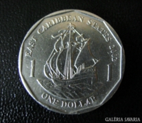 Kelet-karibi Államok 1 dollár 2002
