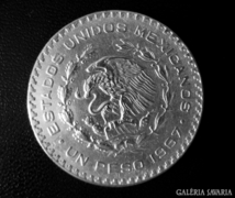 Mexicó 1 peso 1967 EZÜST!!!