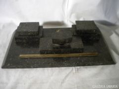 Q403 G6 Régi márvány íróasztali kellék kalamáris