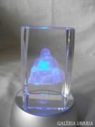 Buddha 3d gravírozott üveg