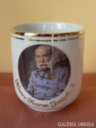 Porcelán Ferenc József bögre 