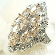 Citrin drágaköves ezüst gyűrű