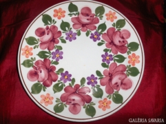 Régi, mutatós,kézi festésű fali tányér