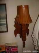 régi fa  fali lámpa